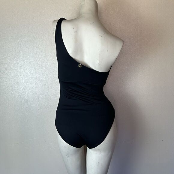 BLUMOSS Maillot black one shoulder LUXURY swimwear bathing suit extra small XS - Picture 3 of 9